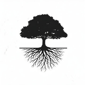 Tree silhouette vector