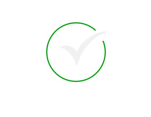 Hand drawn green circle white checkmark success icon png transparent background © Therealnoor