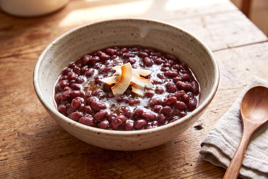 Homemade Somali Cambuulo Sweet Adzuki Beans Stewed in Coconut Butter and Sugar