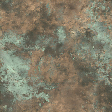 Brass Patina Light Oxidation Seamless Texture