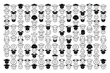 Fototapeta premium High level description a minimalist vect ThOCtDUkVb2VyROYarDHzA NNVVIrhLRla Pe XBUR set with simple line art design featuring simple design, minimalist, black and white with illustrations and graphics