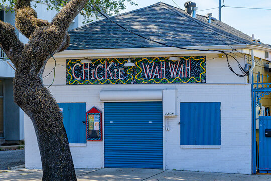 New Orleans, LA, USA - September 27, 2026: Front of the Popular Chickie Wah Wah Music Bar on Canal Street in Mid City Neighborhood