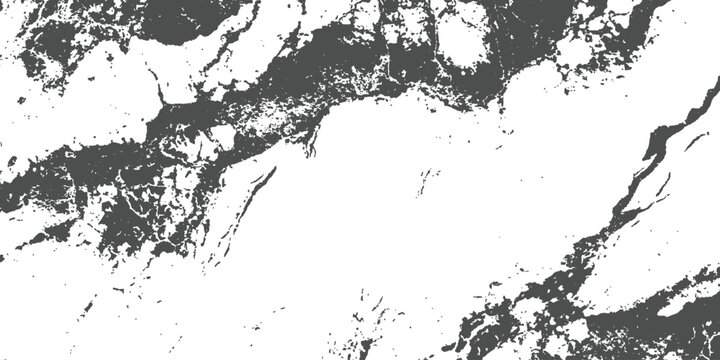 Abstract black and white grunge texture background with distressed rough cracked stone details vector illustration.