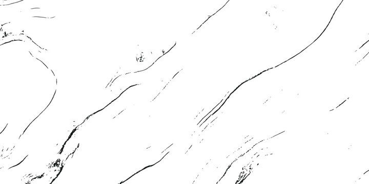Minimalist white marble texture with black veins and cracks for elegant background vector illustration.