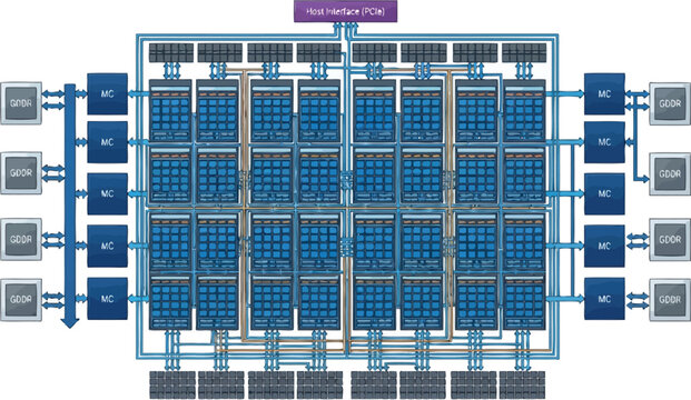 A Detailed Architectural Block Diagram of a High Performance Modern Graphics Processor