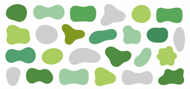 Abstract Organic Blob and Soft Round Shape Collection