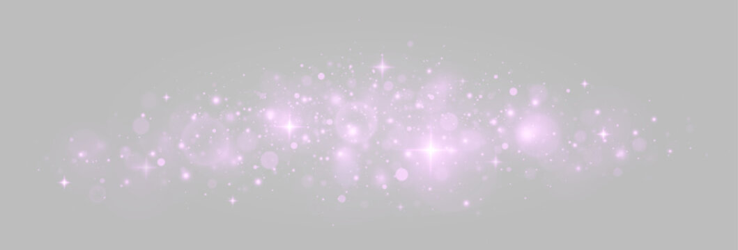 Luminous stardust and glowing particles with sparkling flare.