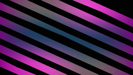 Dynamic diagonal striped pattern background with vibrant magenta and dark blue glowing light bands across a black surface creating a striking futuristic tech and motion graphic style © Sumon Ahmed