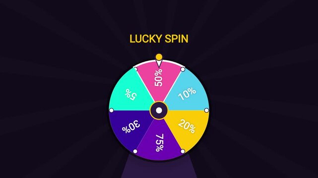 Lucky Spin Wheel Game UI Element