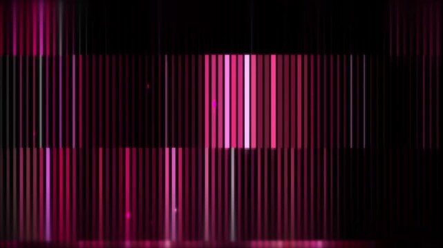 VJ Loop Neon Light Bars Motion Graphic Reacting to Music Equalizer Video Background