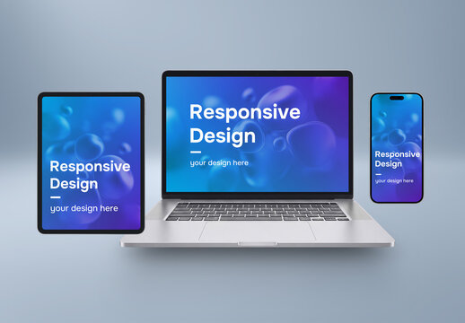 Responsive design mockup