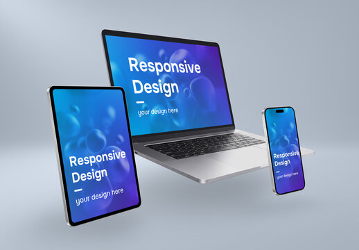 Responsive design mockup