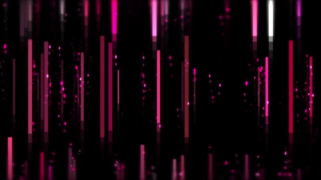 VJ Loop Neon Light Bars Motion Graphic Reacting to Music Equalizer Video Background