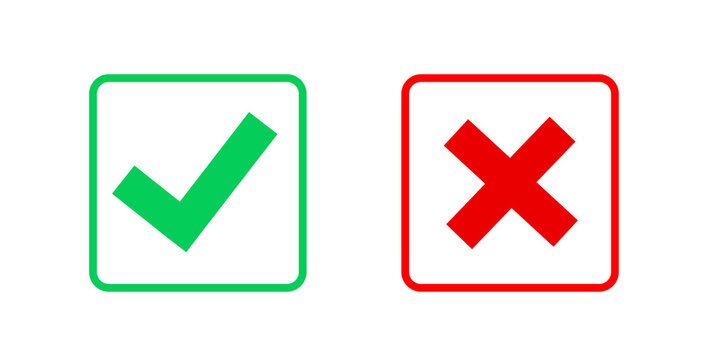 tick and cross mark