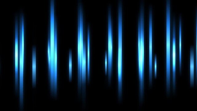 Abstract Neon Blue Vertical Data Strips Loop Seamless Loop