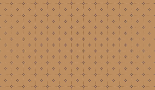 Patr&oacute;n geom&eacute;trico fondo caramelo y granos de caf&eacute; vintage