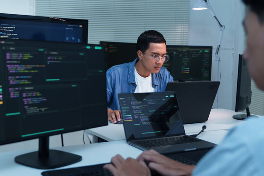 Programmers Developing Digital Software and AI Solutions