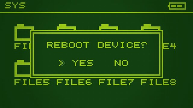Retro 90s Style Computer Operating System File Interface