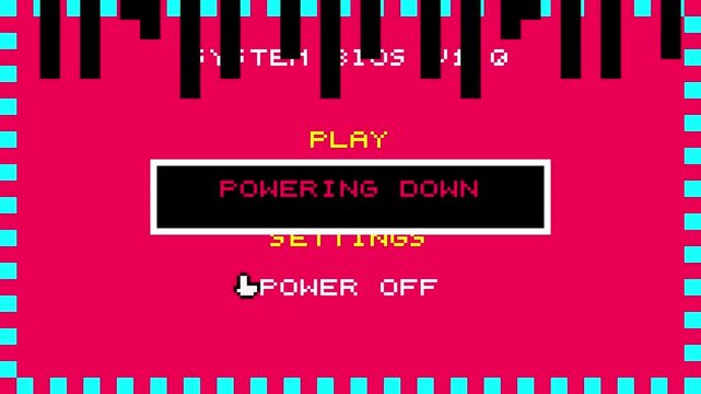Retro 90s Computer Bios Interface Screen Animation
