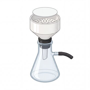 Laboratory Vacuum Filtration Apparatus with Buchner Funnel