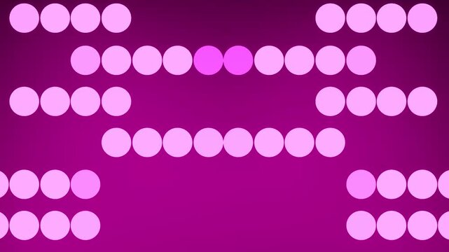 Freeform Cluster of Orchid Light Spheres Drifting in Shadow