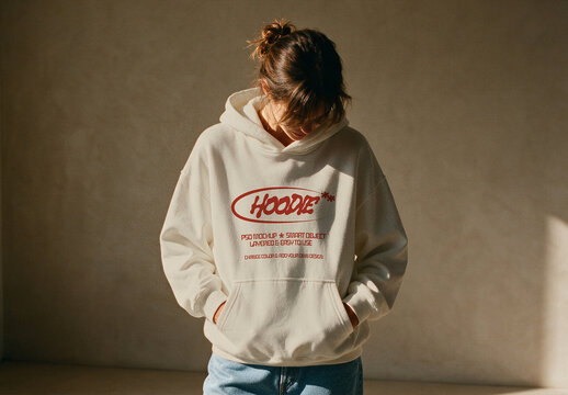 Hoodie Mockup in Warm Sunlight