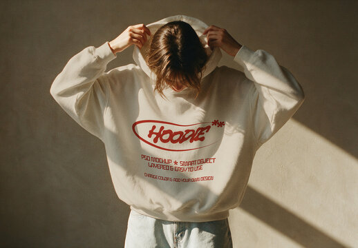 Hoodie Mockup in Warm Sunlight