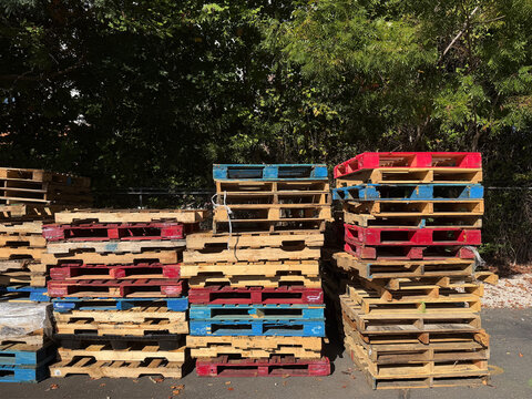 NC CLT Pallets Red Blue Wrapped 2026
