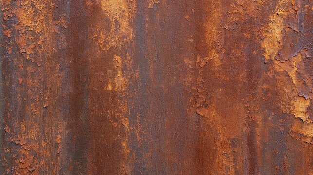 Close-up of a rusted metal surface. the metal appears to be old and weathered, with a reddish-brown color and a rough texture.
