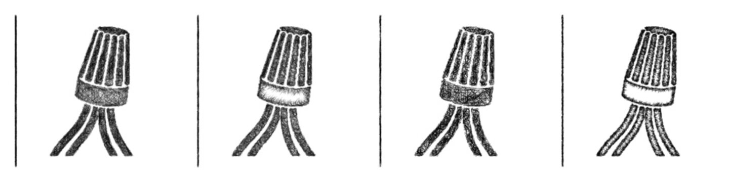 Sketch monochrome wire connector icon design set