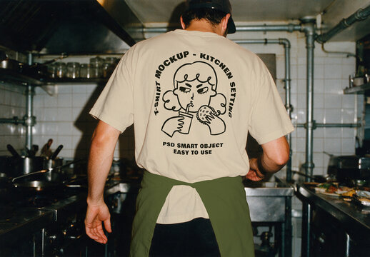 T-Shirt and Apron Mockup