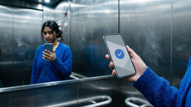 Reflected teen considers an online age verification