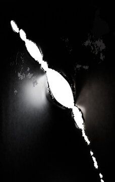 torn silky material, on transparent background