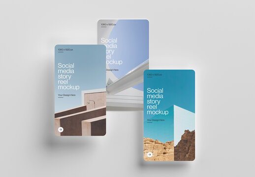 Social Media Stories Reels Mockup