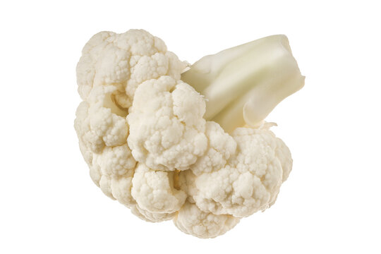 Fresh piece of cauliflower isolated on white background