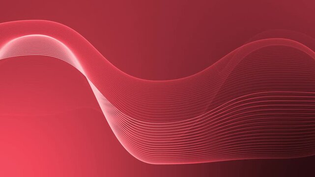 Smooth multicolored flowing lines wave background animation