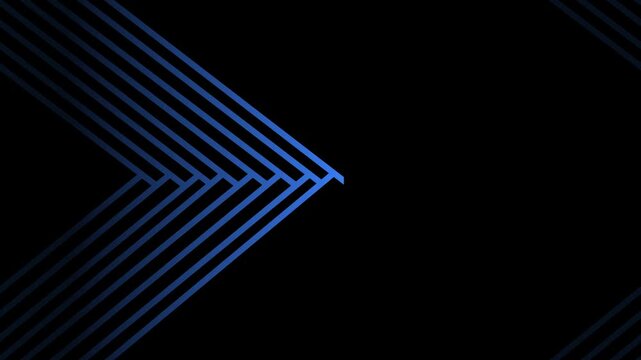 Monochrome chevron arrowhead background animation