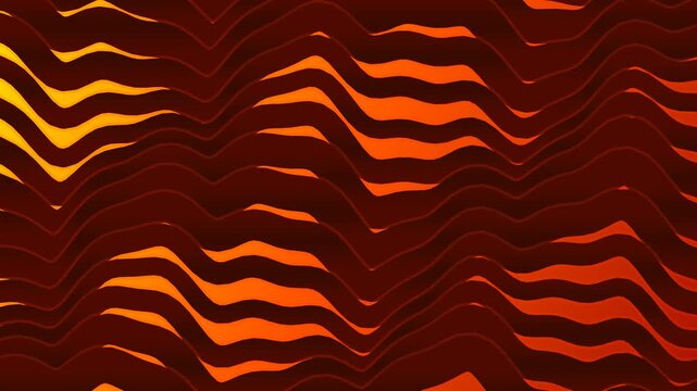 Flowing magma orange veins abstract motion background.