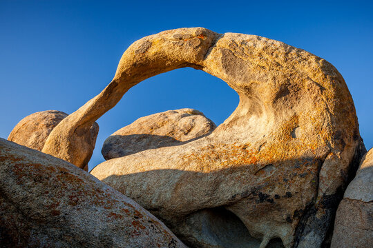 Mobius Arch in the Alabama Hills of the Sierra Nevada Mountains in California