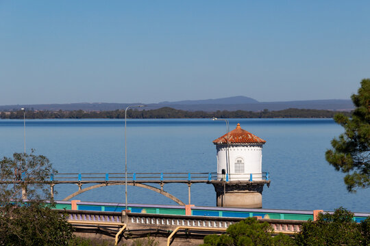 Scenic View of Embalse City Water Tower in Calamuchita Valley, Cordoba