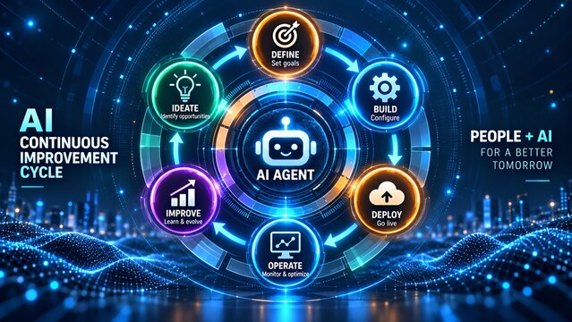 AI agent improvement lifecycle connecting ideation goals deployment operations and learning for better enterprise outcomes