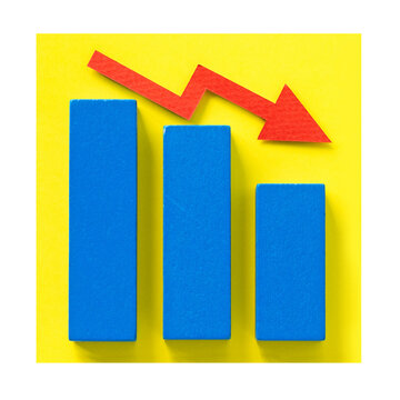 Png paper craft business chart, isolated image, transparent background