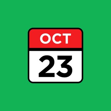 23 October month single day icon