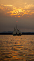 Sunset Schooner  © Tom