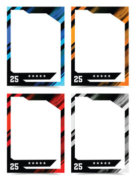 Modern sports award sport template featuring bold geometric frames