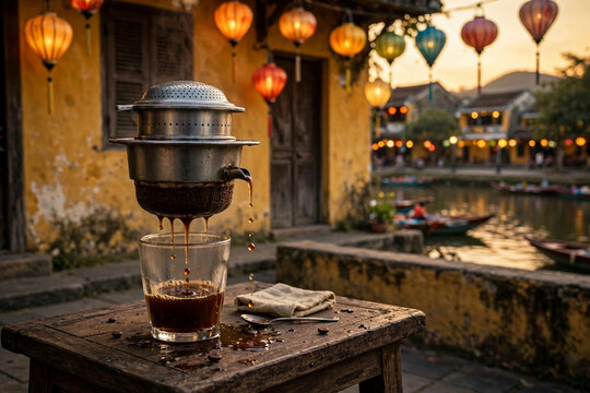 Vietnamese Hoi An Style Large Drip Coffee Ca Phe Phin Lon Kieu Hoi An