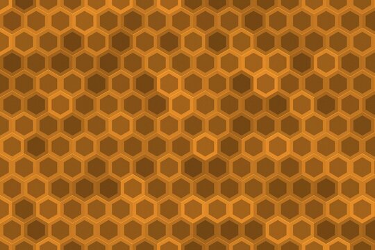 Fondo abstracto &aacute;mbar: textura de cera de panal