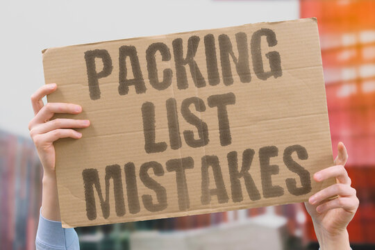 "Packing list mistakes" Common overpacking errors spoil trips. PACKING. MISTAKES. SUITCASE. TRAVEL. LUGGAGE.