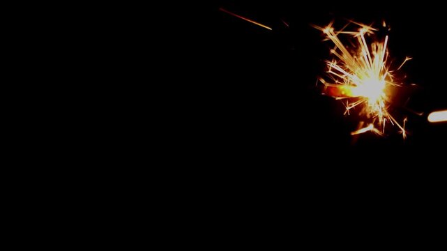 explosion of fire on black bacground