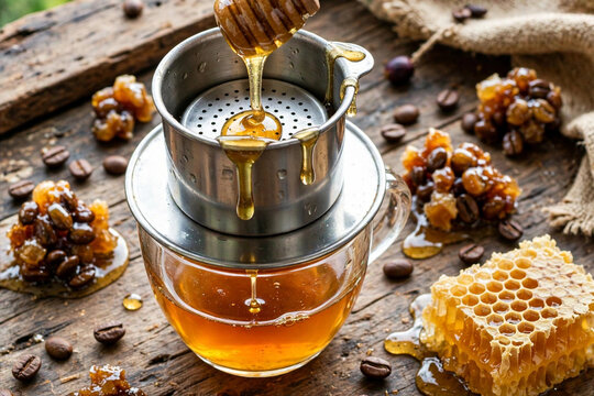 Vietnamese Buon Ma Thuot Robusta Honey Roast Drip Coffee C&agrave; Ph&ecirc; Phin Robusta Bu&ocirc;n Ma Thuột Rang Mật Ong